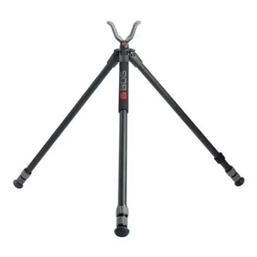 Le DeadShot® Tripod est léger, en aluminium durable, avec des réglages rapides, un repose-arme en caoutchouc et une prise en mousse pour un tir stable et confortable.