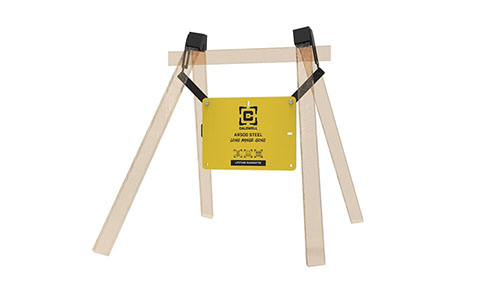 Le kit Caldwell AR500 Long Range Gong inclut un gong en acier durable, un cadre personnalisable et un indicateur Flash Bang pour repérer facilement tes tirs à longue distance.