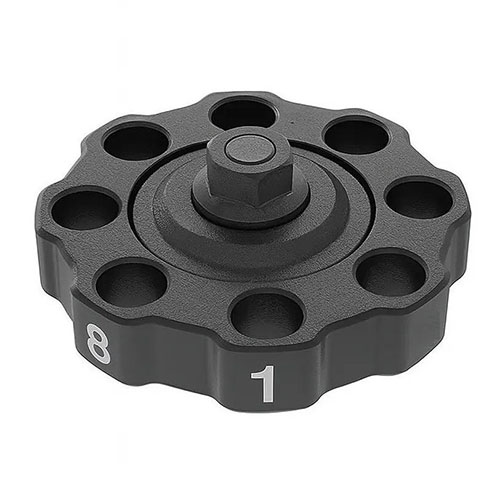 Améliore ton expérience de rechargement avec la Precision Turret Press Spare Turret de FRANKFORD ARSENAL, offrant une efficacité et une précision accrues.