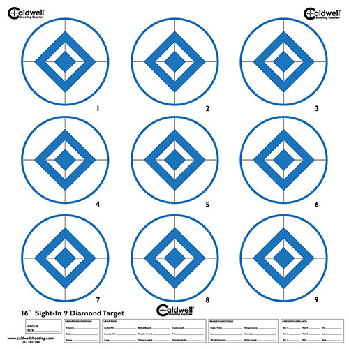 Ces cibles Caldwell haute visibilité sont idéales pour régler ton fusil ou pistolet. Avec leurs lignes de grille de 1