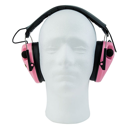 Les protections auditives E-Max® Pink offrent une amplification des sons en dessous de 85 dB, avec une coupure instantanée pour protéger ton ouïe.