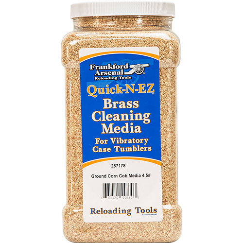 Le media de nettoyage Frankford Arsenal en maïs de 4,5 lbs est parfait pour polir tes douilles, tout en étant réutilisable dans son conteneur pratique.