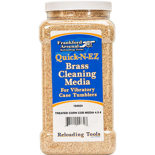 Le Frankford Arsenal Brass Cleaning Media, avec son traitement en maïs, nettoie et polit efficacement tes douilles grâce à un polish déjà intégré.