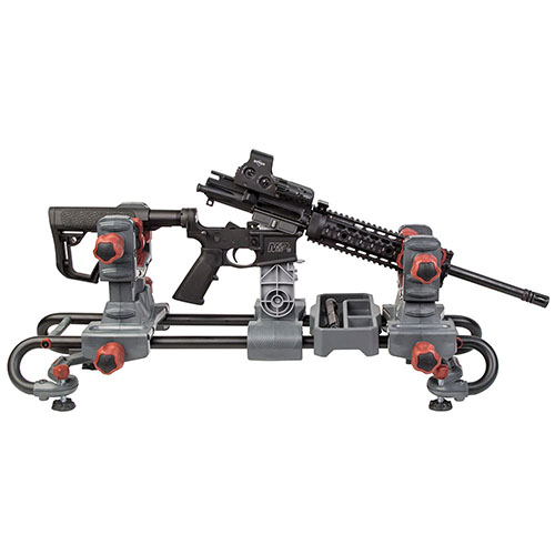 Le Tipton® Ultra Gun Vise est modulable, s'adapte à toutes les armes, et offre un maintien rigide avec des pinces ajustables pour un accès complet.