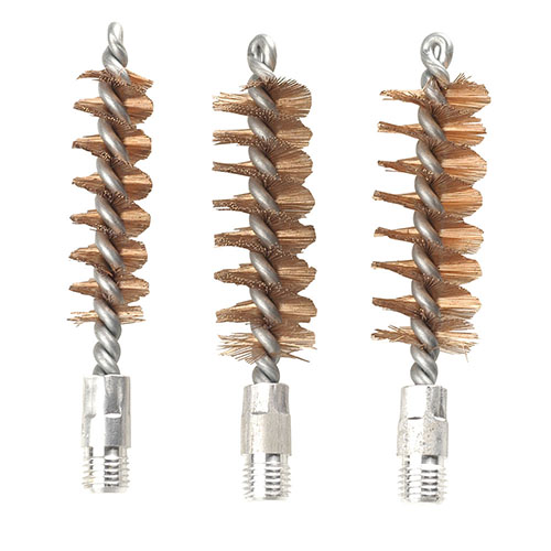 Le set de brosses de nettoyage Tipton comprend 6 brosses en bronze de qualité, spécifiques aux calibres, dans une boîte durable et pratique. Parfait pour les calibres 410 à 10ga.