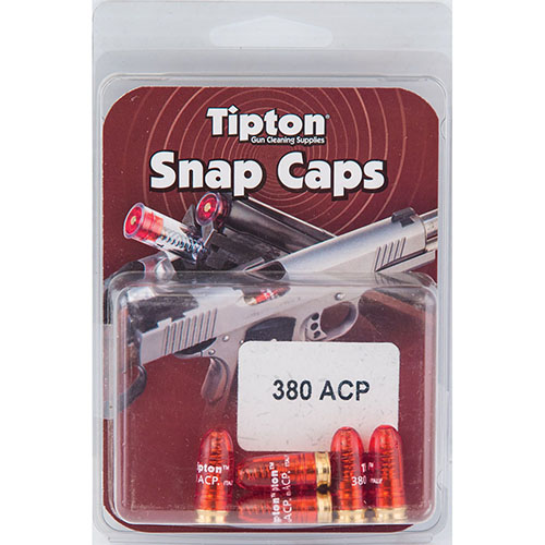 Les Snap Caps Tipton 380 ACP te permettent de protéger ton arme en évitant de frapper le percuteur à vide, parfait pour ajuster la détente ou stocker tes armes.