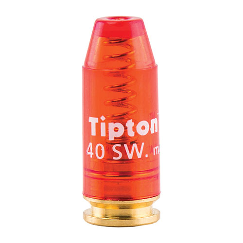 Les Snap Caps Tipton en .40 S&W protègent ton arme en évitant d'endommager le percuteur, parfaits pour ajuster la détente et relâcher la tension des ressorts.