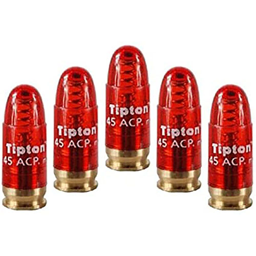 Les Snap Caps Tipton pour pistolet 45 ACP te permettent de protéger ton arme, de vérifier le déclenchement et de relâcher la tension des ressorts de percussion.