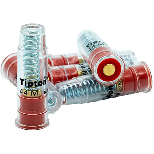 Les Snap Caps Tipton pour revolver 44 Mag te permettent de protéger ton arme, de vérifier le trigger pull et de relâcher la tension des ressorts lors du stockage.