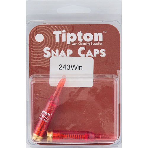 Les Snap Caps Tipton pour carabine 243 Win protègent ton arme en évitant de frapper un percuteur à vide et sont parfaits pour régler la détente.