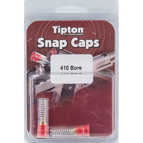 Les Snap Caps Tipton pour fusil de chasse 410 permettent de protéger ton arme, d'ajuster la détente et de relâcher la tension des ressorts lors du stockage.