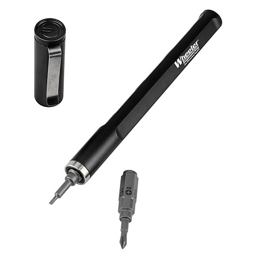 Avec le Wheeler Micro Multi-Driver Tool Pen, tu as 5 embouts à portée de main, un design ergonomique et un rangement pour 12 embouts supplémentaires.