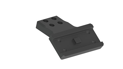 Le montage latéral ERATAC te permet d'installer des viseurs red dot Aimpoint à un angle de 20°, offrant ainsi une meilleure ergonomie et visibilité.