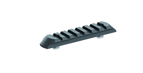 Le rail Picatinny KeyMod 7 slots d'ERATAC te permet d'ajouter facilement des accessoires à ton arme, offrant flexibilité et robustesse pour tes sessions de tir.