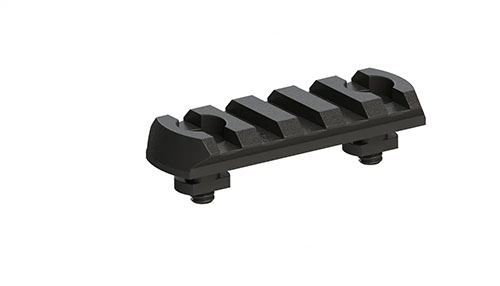 Le rail Picatinny M-LOK 5 slots d'ERATAC te permet de personnaliser ton équipement avec facilité, offrant robustesse et polyvalence pour tous tes accessoires.