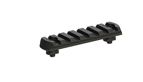 Le rail Picatinny M-LOK 7 slots d'ERATAC te permet de personnaliser ton arme facilement, offrant robustesse et flexibilité pour tous tes accessoires de tir.