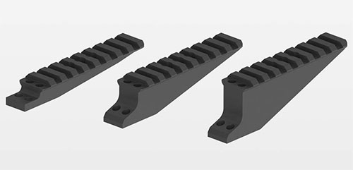 L'adaptateur Picatinny BH35 en aluminium usiné CNC offre une résistance maximale, un revêtement Mil-Spec pour une durabilité exceptionnelle et 3 hauteurs de base pour un ajustement parfait.