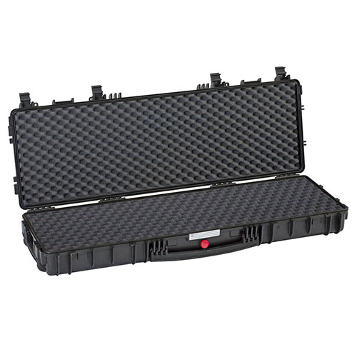 Protège ton arme avec le RED 11413 d'EXPLORER CASES : indestructible, étanche, sécurisé et adaptable grâce à sa mousse convolutée et ses options de transport.