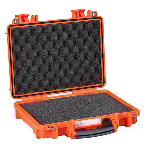 Protége ton arme avec le 3005 d'EXPLORER CASES : indestructible, étanche, sécurisé et optimisé pour le transport en avion, avec mousse Pre-Cube personnalisable.