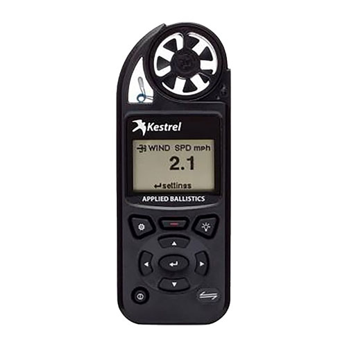 Le Kestrel 5700 Elite te permet de mesurer jusqu'à 15 paramètres environnementaux, avec des coefficients balistiques G1/G7 pour des calculs de trajectoire précis.