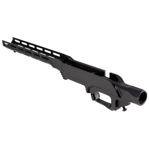 Le système de châssis LSS-XL Gen 2 offre un forend plus long, des caractéristiques de l'ESS, et utilise des crosse et tubes de style AR avec des chargeurs AICS.