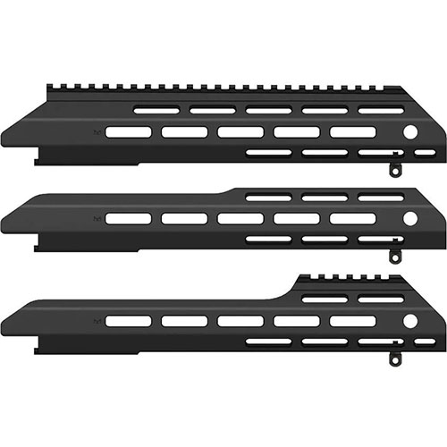 Le MDT ESS Fore-end de 15" est personnalisable avec des fore-ends plus courts ou longs et des rails d'attache pour s'adapter à tes besoins.