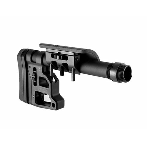 Le MDT Skeleton Carbine Stock offre une ajustabilité sans outil et un confort ergonomique, s'adaptant à tous les châssis LSS et interfaces AR-15.