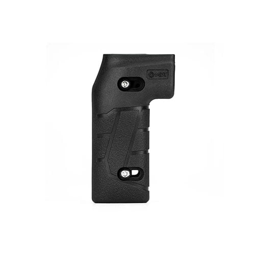 Le MDT Adjustable Vertical Pistol Grip offre un ajustement parfait pour un tir précis, avec un design modulaire et des panneaux amovibles pour un confort optimal.