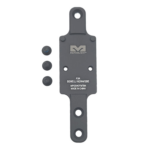 Améliore ton tir avec le MPO PRO-DF, RED & RMR SHOTGUN PLATE, compatible avec les modèles Benelli M2/M4/SBE pour une précision optimale.