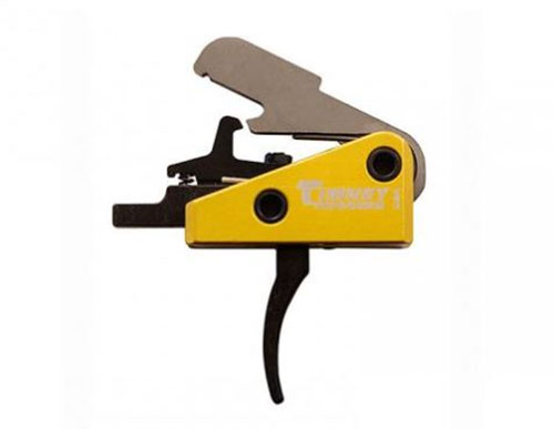 Améliore ton AR-15 avec le trigger TIMNEY 3lb : design solide, poids de détente de 1,300 g, sensation nette et boîtier en aluminium léger.