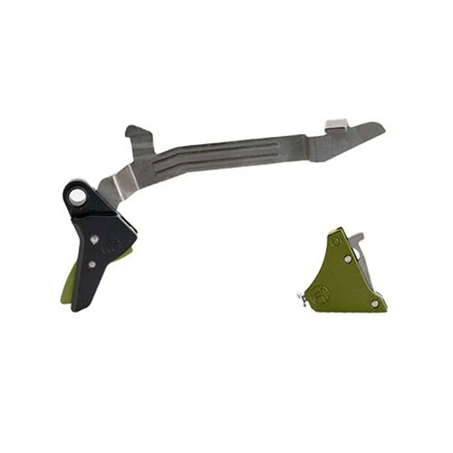 Améliore ton Glock avec le kit Ultimate Builder’s Kit de Timney, offrant un poids de détente léger de 2,5 à 3 lbs et une fiabilité inégalée.