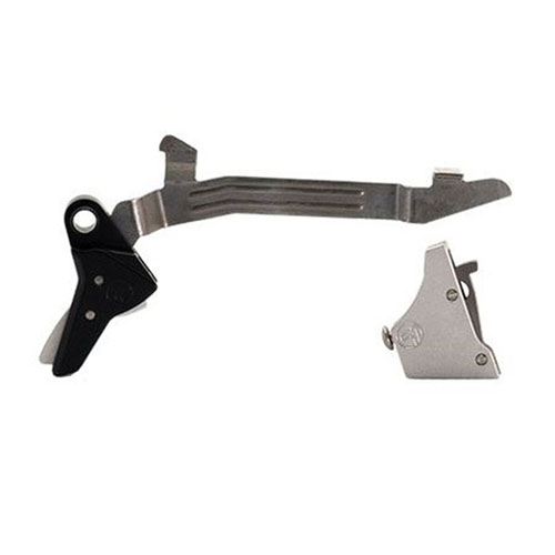 Améliore ton tir avec la détente Alpha Red Competition de Timney pour Glock Gen 3-4, réglée à un poids de 3 lb pour une précision optimale.