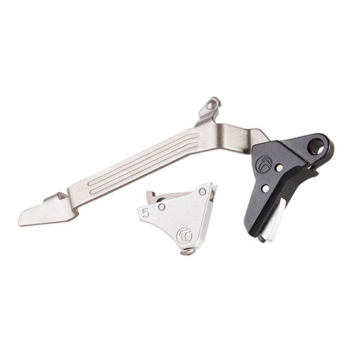 Le GLOCK TRIGGER TIMNEY offre un poids de détente de 3 lb, une installation facile, et une fiabilité légendaire pour tes modèles Glock Gen 5.