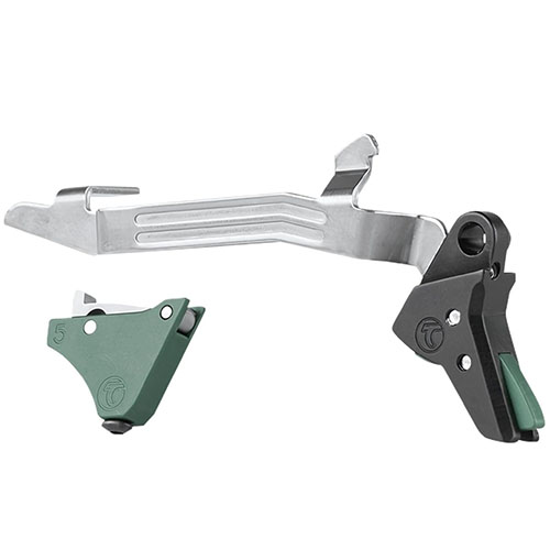 Le GLOCK TRIGGERS Timney offre un poids de détente de 3 lb, une installation facile et une fiabilité légendaire avec 10 000 tirs sans problème.