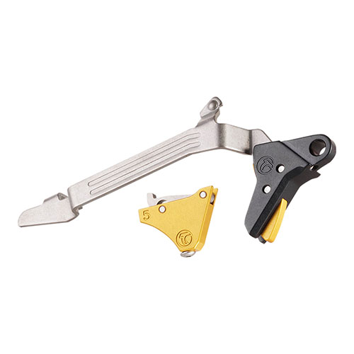 Le Timney Alpha Competition Trigger pour Glock offre un poids de détente de 3 lb, une fiabilité exceptionnelle et une sensation de tir ultra fluide.