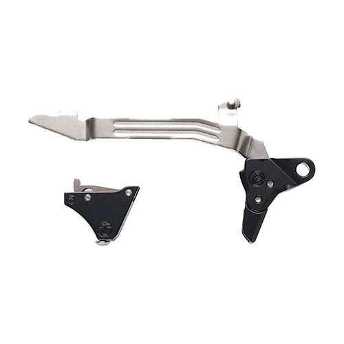 Améliore ton Glock Gen 5 avec le kit de gâchette Timney, installation facile, poids de tir de 3 lb et finition NP3 pour une fiabilité et une douceur accrues.