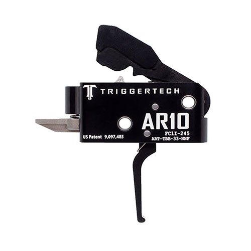 Le trigger AR10 de TRIGGERTECH offre une action à deux étages, une fiabilité exceptionnelle et une technologie Frictionless Release pour des tirs précis.