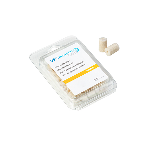 Les nettoyeurs de canon VFG COMFORT (500 pcs) sont idéaux pour un entretien léger, que ce soit pour nettoyer ou huiler ton arme de calibre 4-4.5mm.