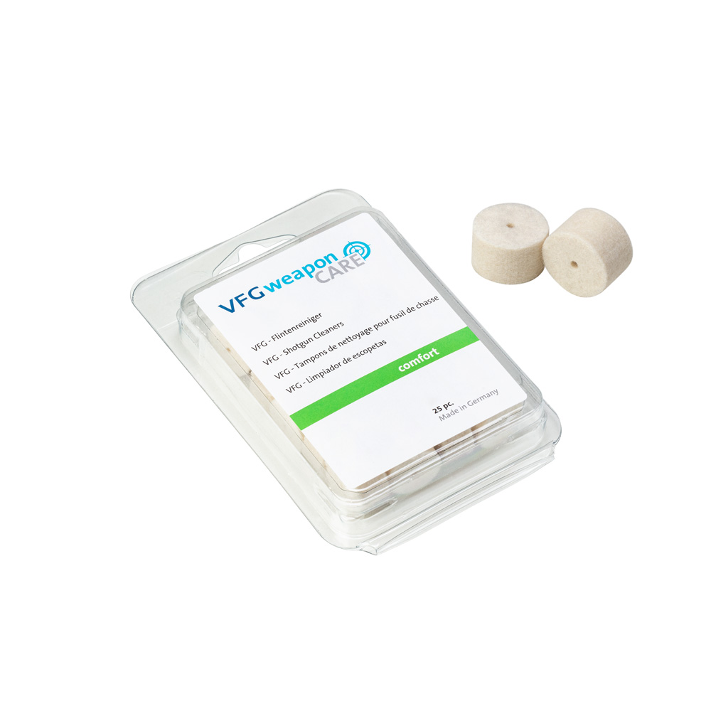 Nettoyant pour canon Comfort, 25 pièces - pour Cal. 20 Gauge