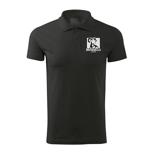 Le Poloshirt Unisex Brownells Europe offre des fentes latérales pour plus de liberté de mouvement, un col côtelé qui garde sa forme et des coutures renforcées pour la durabilité.