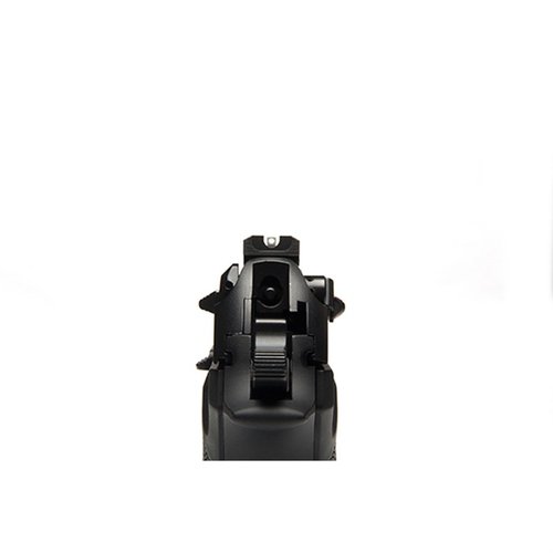 Le Beretta Battlesight de Wilson Combat offre une visée optimale en faible luminosité grâce à son U-Notch profond et sa lame arrière concave, parfaite pour le Beretta 92/96.