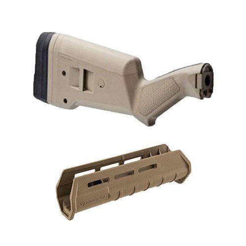 Le SGA est une crosse adaptable pour les fusils Remington 870, offrant des fonctionnalités personnalisables et un forend M-LOK léger pour plus de polyvalence.