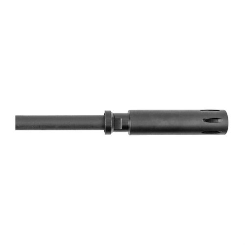 Le Brownells XM177 Flash Hider & Grenade Ring est parfait pour ton build Retro, en acier 8620L avec finition noire, longueur de 4.335