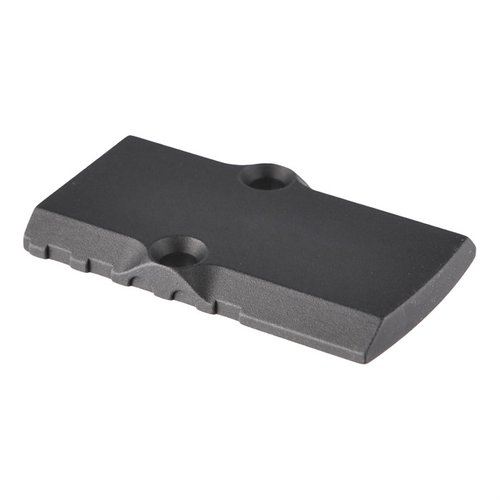 La plaque de couverture RMR de Brownells est en aluminium léger, anodisée en noir, et te permet de retirer facilement le RMR pour utiliser tes sites en fer.