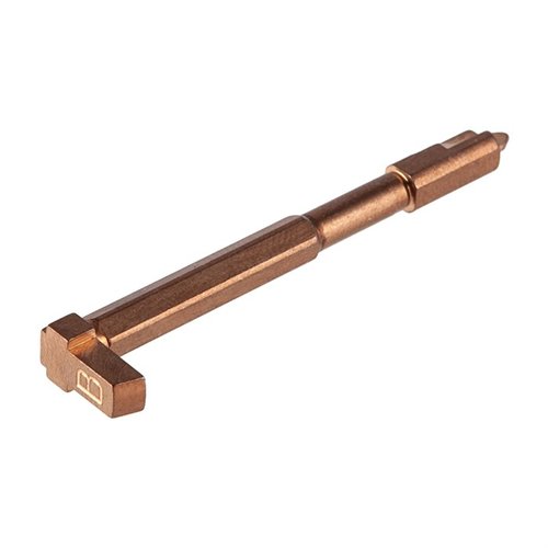 Fabriqué en acier inoxydable 17-4, ce CUSTOM STRIKER pour Glock® Gen 1-4 offre un design hexagonal léger et une finition bronze unique pour un look personnalisé.