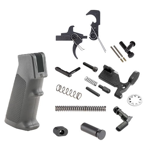 Le BRN-180 LOWER PARTS KIT de Brownells te fournit tous les petits composants essentiels pour assembler ton lower, sans prise de tête !