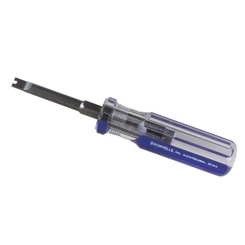 Avec le SHOTGUN MAINSPRING TOOL de BROWNELLS, change les mainspring facilement sans rayer ton arme grâce à sa conception ergonomique et robuste.