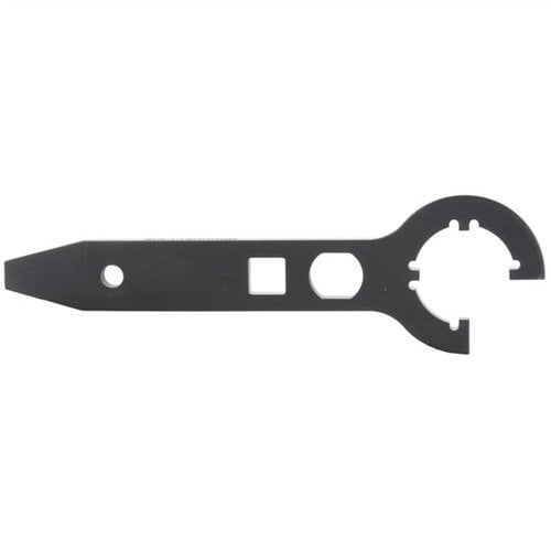 La clé CAR-15/M4 de BROWNELLS assure un engagement parfait avec l'écrou d'extension, facilitant l'installation et le retrait des crosse de carabine.