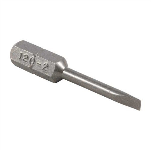 Le set Brownells Magna-Tip Thin-Bit offre 18 bits en acier trempé pour vis étroites, avec un support en chêne et un rangement pratique, idéal pour les armuriers.