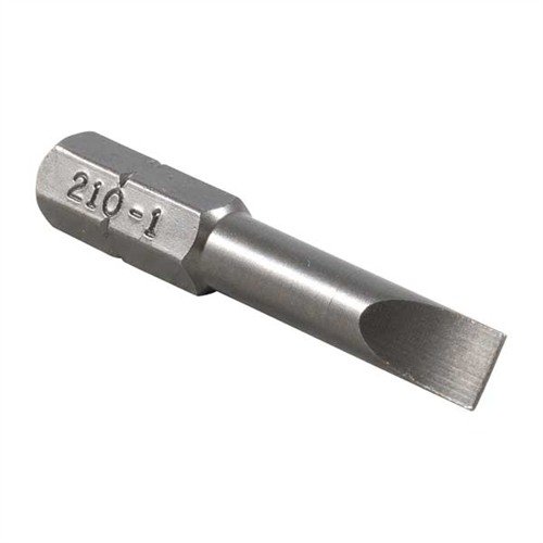 Le set Brownells Magna-Tip Thin-Bit offre 18 embouts en acier trempé, parfaits pour les fentes étroites, avec un support en chêne pour un rangement facile.